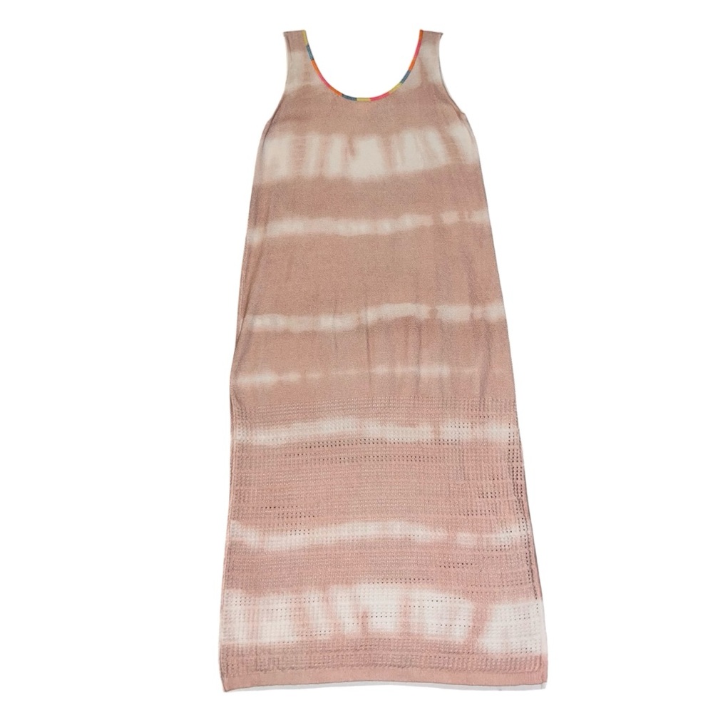 Euc Lisa Todd Beach Bound Tie Dye Maxi Dress Viscose Cotton Coverup Large